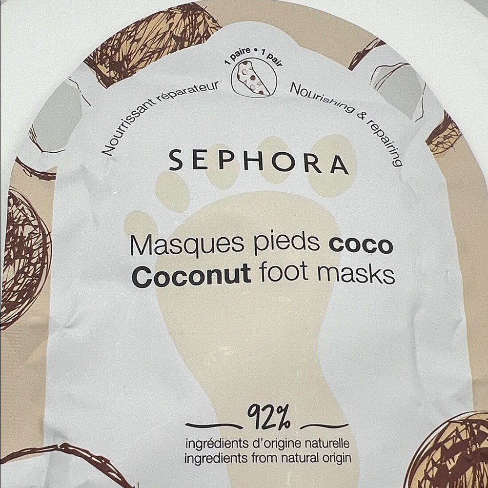 Sephora Coconut Foot Masks with Natural Ingredients